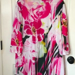 Pink floral blouse, 2x from C J Banks